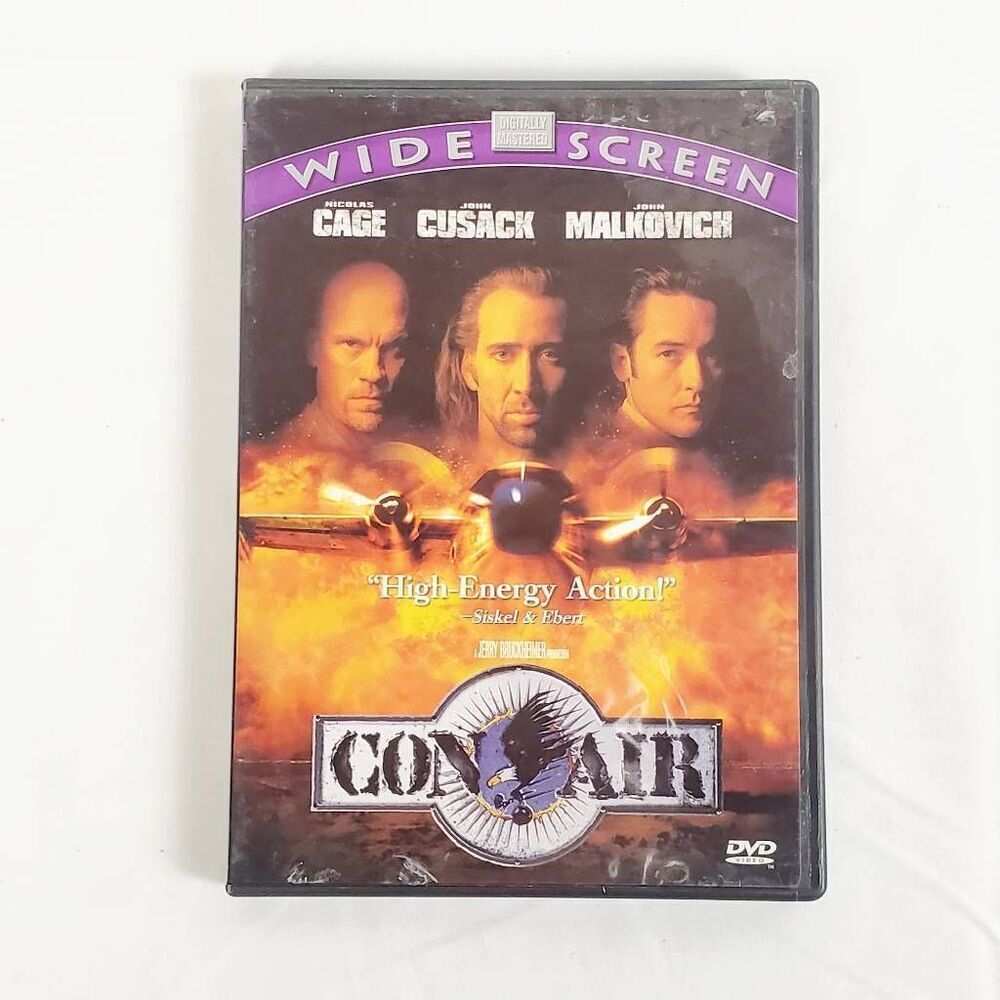 Con Air DVD Nicolas Cage John Cusack John Malkovich Action Classic
